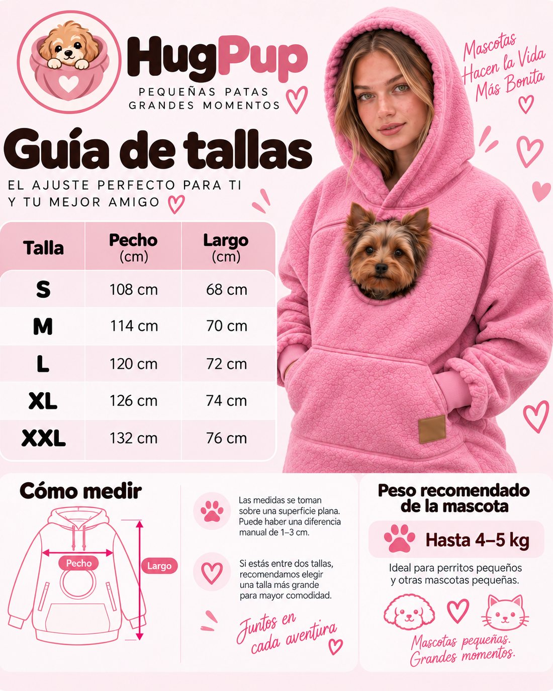 Hugpup™ | La sudadera con bolsillo para llevar a tu perro contigo
