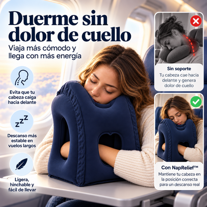 Almohada Hinchable para Viajes y Turnos de Noche